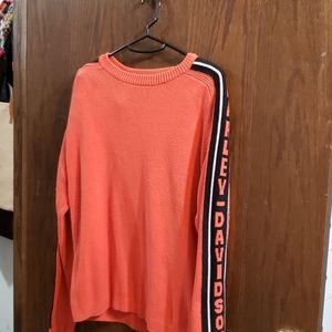 Ladies Harley Davidson Orange Sweater